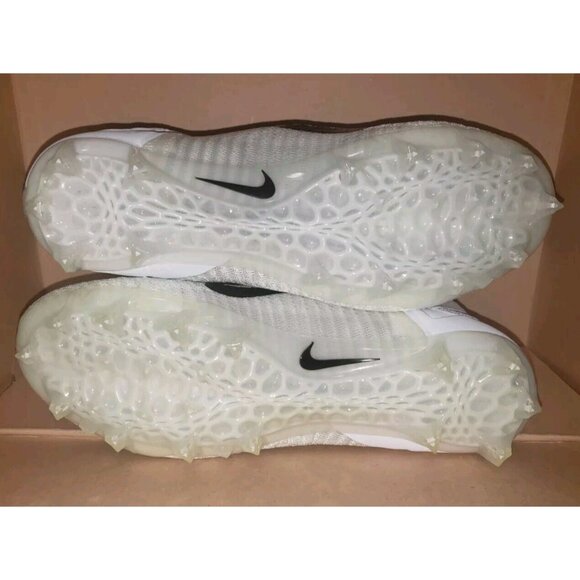 NIKE ALPHA MENACE ELITE 2 FLYKNIT FOOTBALL WHITE MEN\'S SIZE 11 NEW